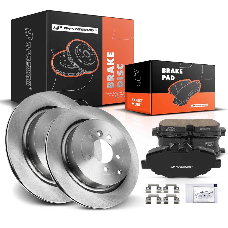 Brake Rotors & Brake Pads Rear LH & RH for Land Rover LR3 LR4 Range Rover Sport