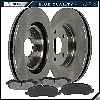 Front Brake Rotors And Ceramic Pads For Mitsubishi Lancer 2008-2016 Chrysler 200