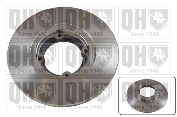 2x Brake Discs Pair Solid Front 236mm BDC5042 Quinton Hazell Set 96284392 New gallery