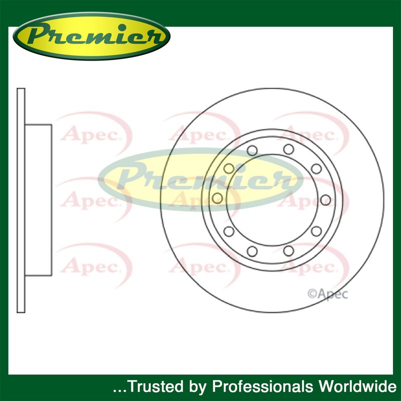 Premier Rear Brake Disc Fits Ford Transit 2006-2018 2.1 2.2 dCi 2.3 2.4 1488311