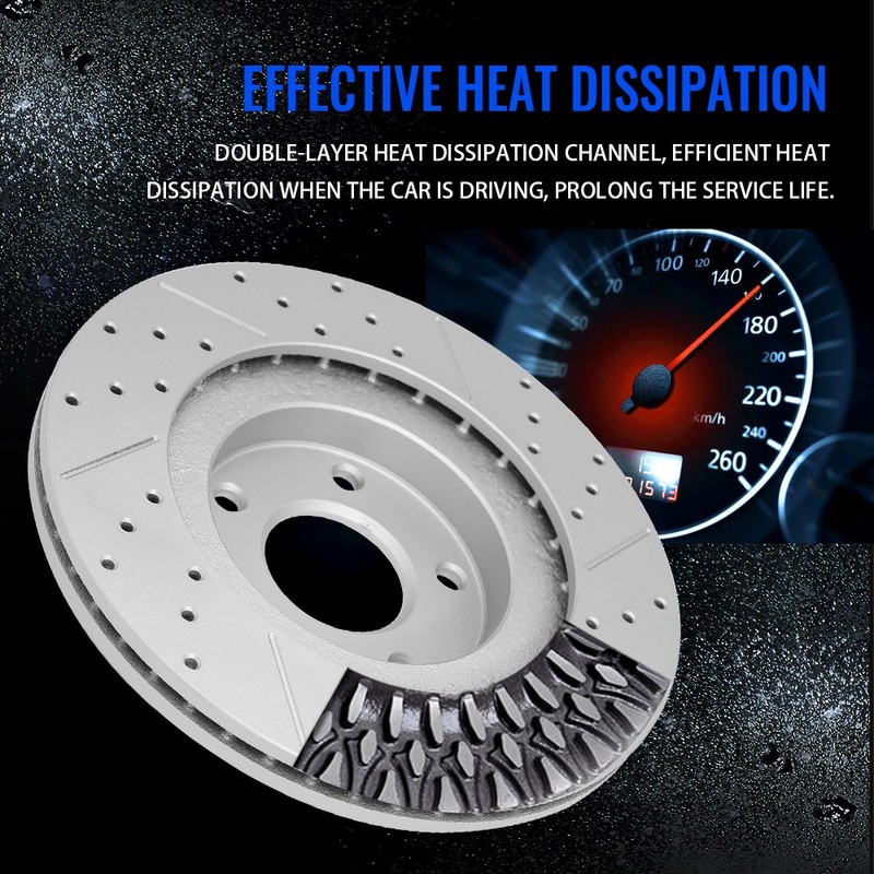 Front Disc Brake Rotors For 2010-2015 Mercedes Benz GLK350 Rear Wheel Drive gallery