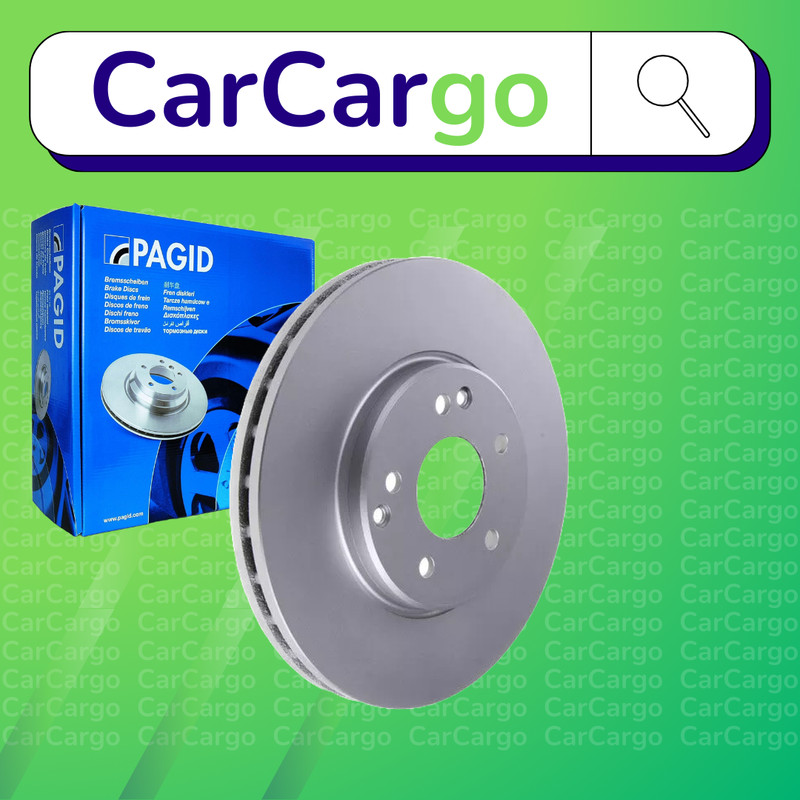 Pagid Vented Front Brake Discs Pair For Mercedes E-Class E 430 1997-2002 300 mm