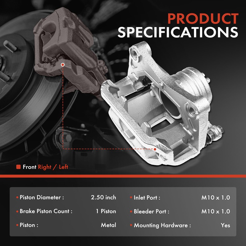 Drilled Rotors & Brake Pad + Brake Caliper for INFINITI FX35 FX45 Front & Rear gallery