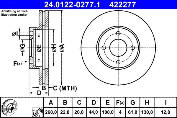 Brake Disc For Nissan ALMERA MICRA NOTE VERSA 10-21 40206-1HA0A