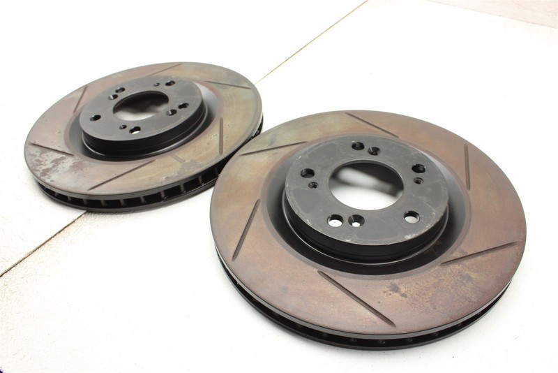 Rear Brake Rotor Disc Set Slotted Aftermarket For 2005 Honda S2000 00-09 gallery