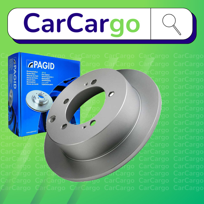 Pagid Solid Rear Brake Discs Pair For Mitsubishi Lancer 2.0 2003-2013 262 mm