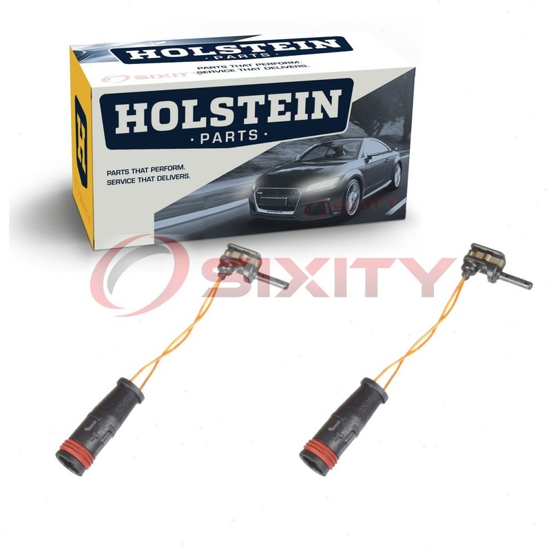 2 pc Holstein Front Disc Brake Pad Wear Sensors for 2000-2013 Mercedes-Benz lx