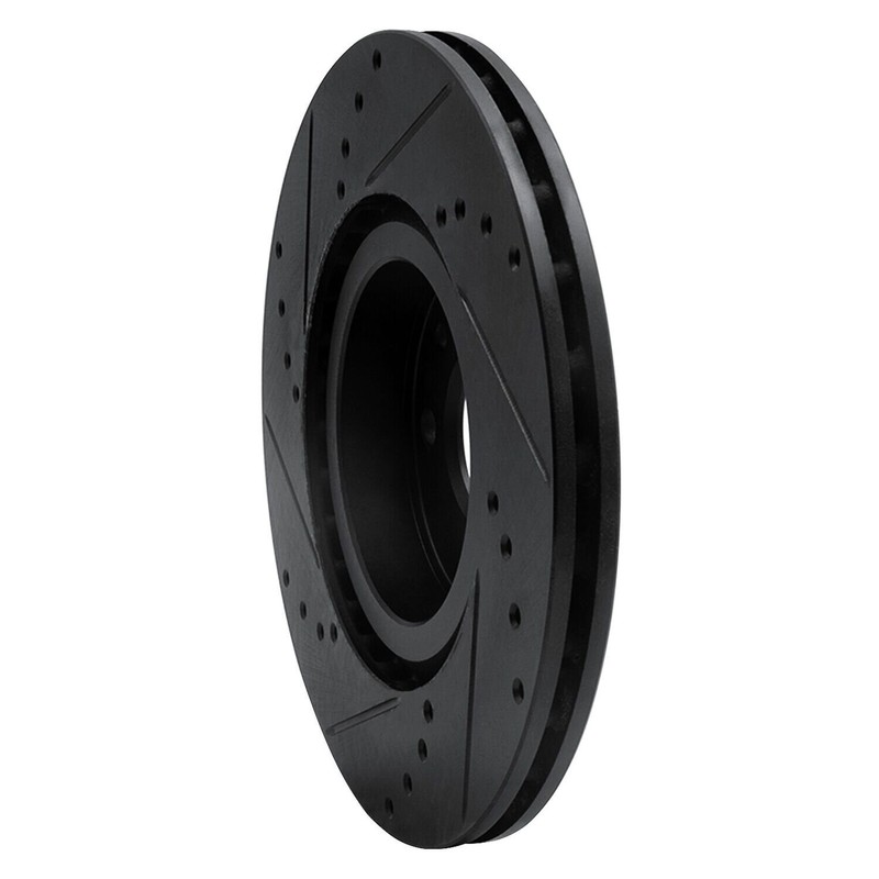For Fiat 500 12-19 Brake Rotor eLINE Drilled & Slotted 1-Piece Front Passenger gallery