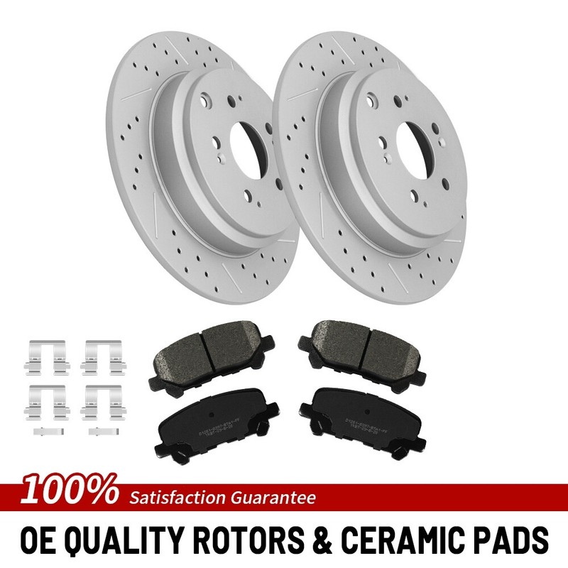 333.5mm Rear Disc Brake Rotors And Ceramic Pad For Honda Odyssey 2011 2012- 2017