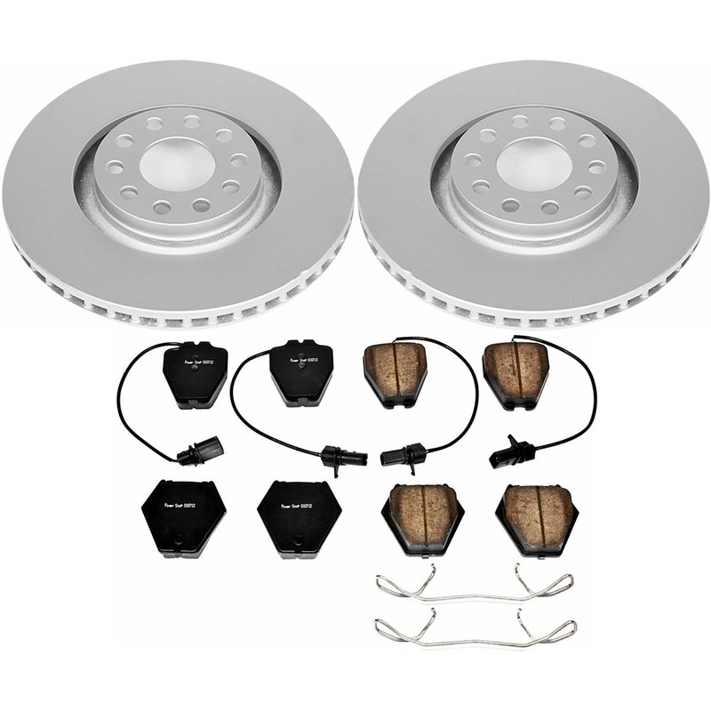 CRK886 Powerstop 2-Wheel Set Brake Disc and Pad Kits Front for Allroad Quattro gallery