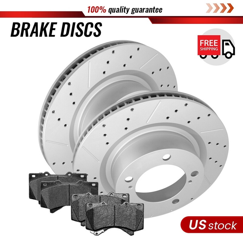 Front Drilled Rotor Brake Pad for Toyota Tundra Sequoia Land Cruiser Lexus LX570