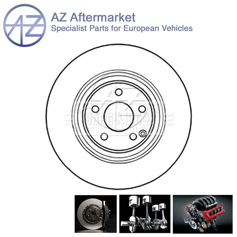 Fits Mercedes S-Class 1998-2006 AZ Front 1x Brake Disc A2204212512