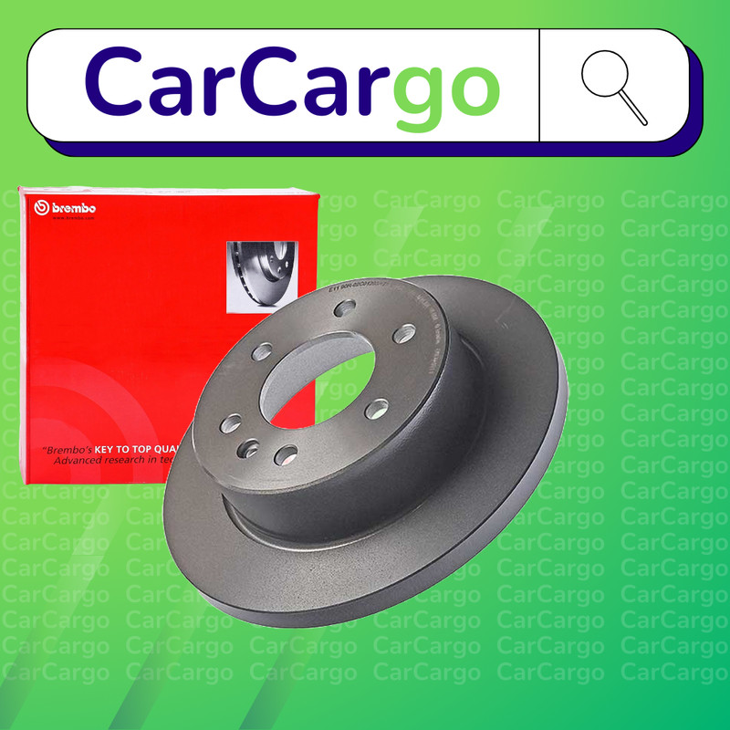 Brembo Solid Rear Brake Discs Pair Sprinter 3.5-T 311 CDI RWD 2018-2024 298 mm