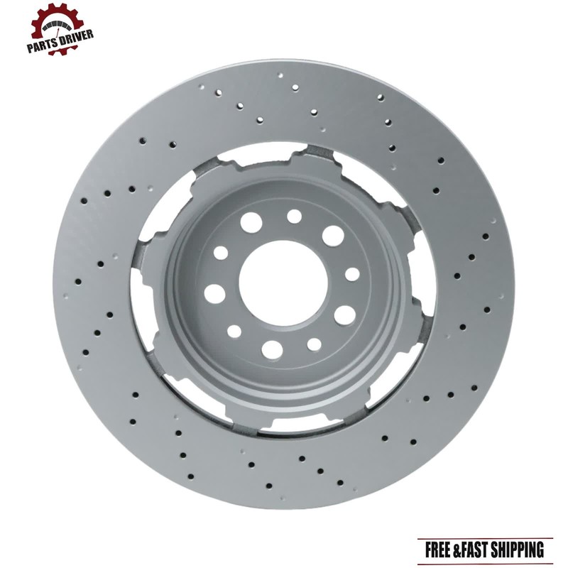 Rear LH + RH Brake Rotors 68306761AA For Alfa Romeo Giulia Stelvio Quadrifoglio gallery