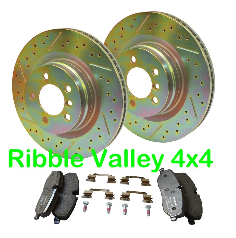 RANGE ROVER L322 PERFORMANCE FRONT BRAKE DISCS & PADS 3.0 + 4.4 DA4619 LR019618
