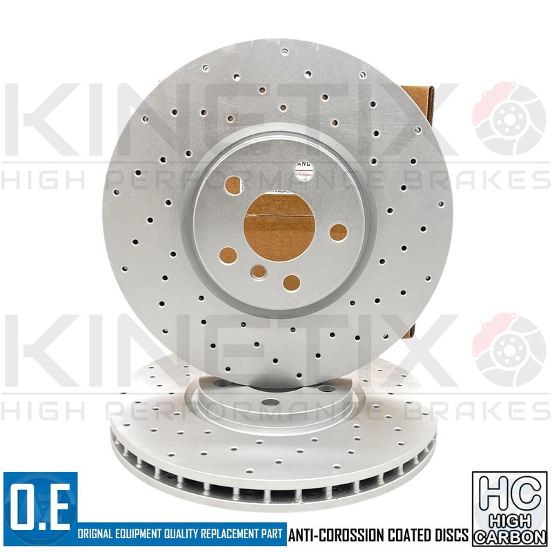 FOR MINI COOPER SD F54 FRONT REAR DRILLED BRAKE DISCS PADS SENSORS 335mm 259mm gallery