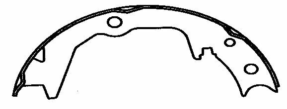 NB673 Bonded Parking Brake Shoe gallery