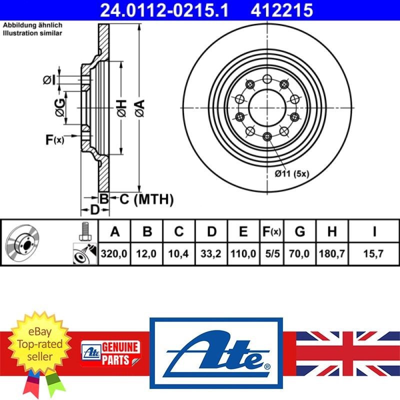 Brake Disc For Jeep CHEROKEE 13-18 04779886AB gallery