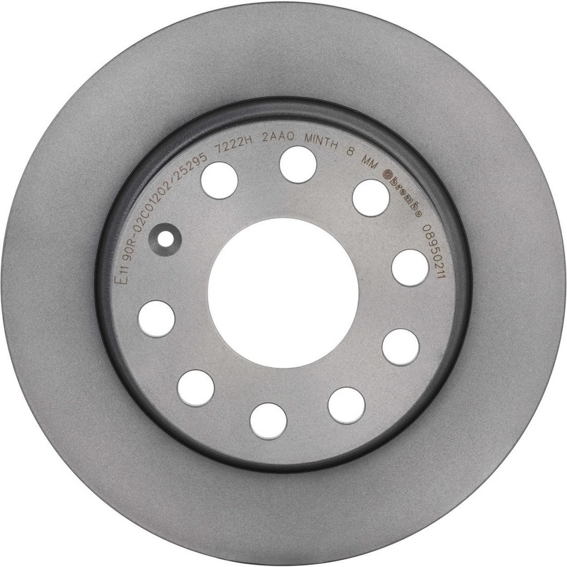 Disc Brake Rotor Rear 08.9502.11-BK Fits 2018-2021 Volkswagen Golf