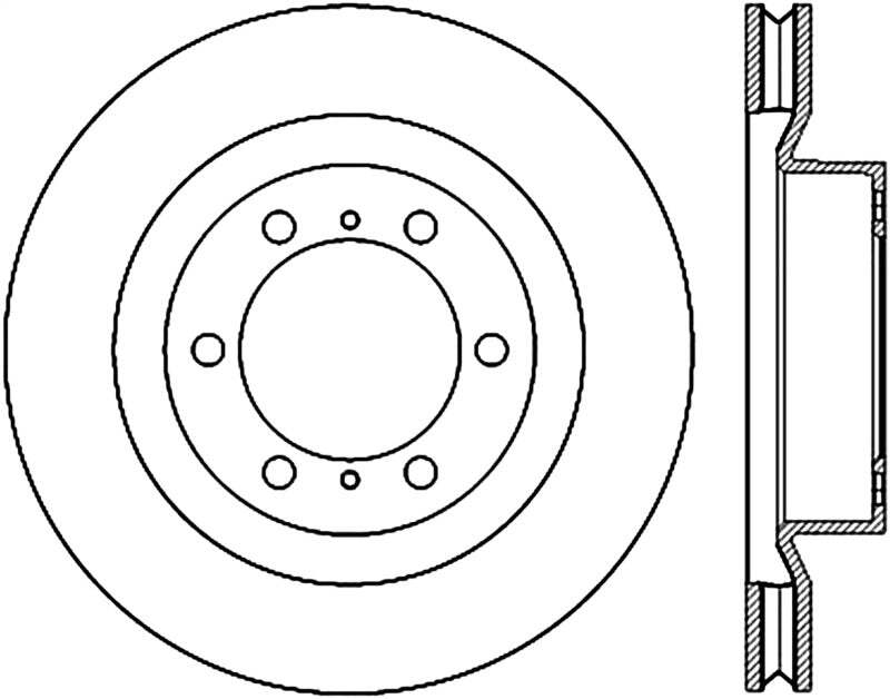 StopTech Fits 10-17 Lexus GX460 / 10-17 Toyota 4Runner Cryo Slotted Front Right