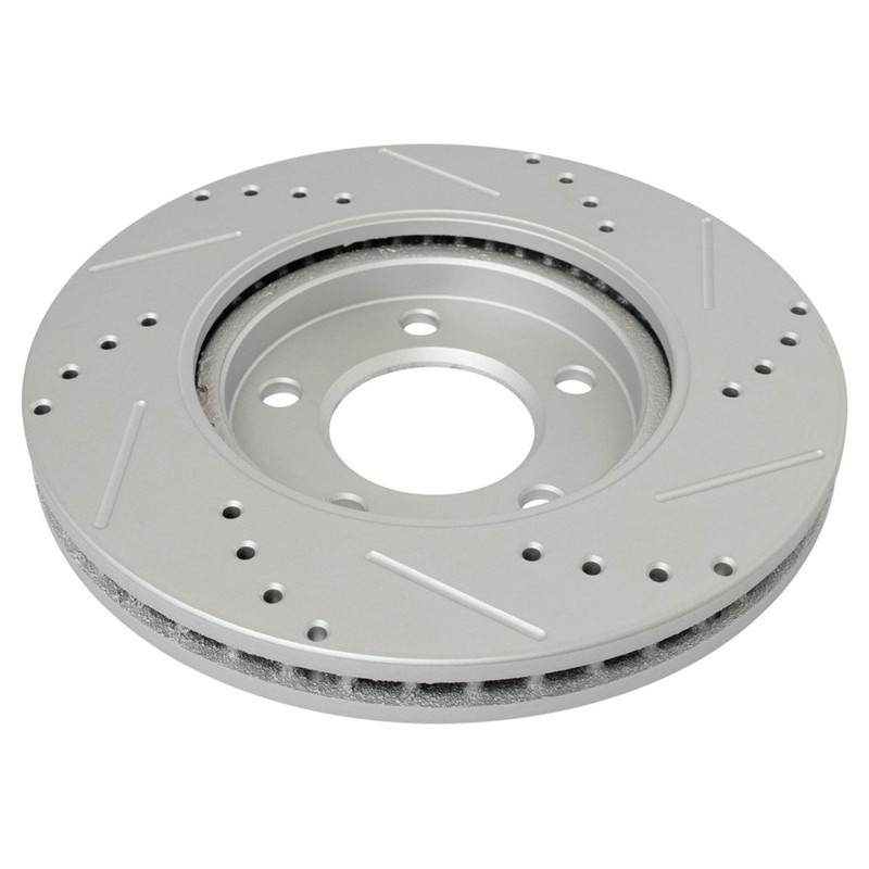 New Performance Brake Rotor Drilled Slotted Front Coated Pair For Chrysler gallery