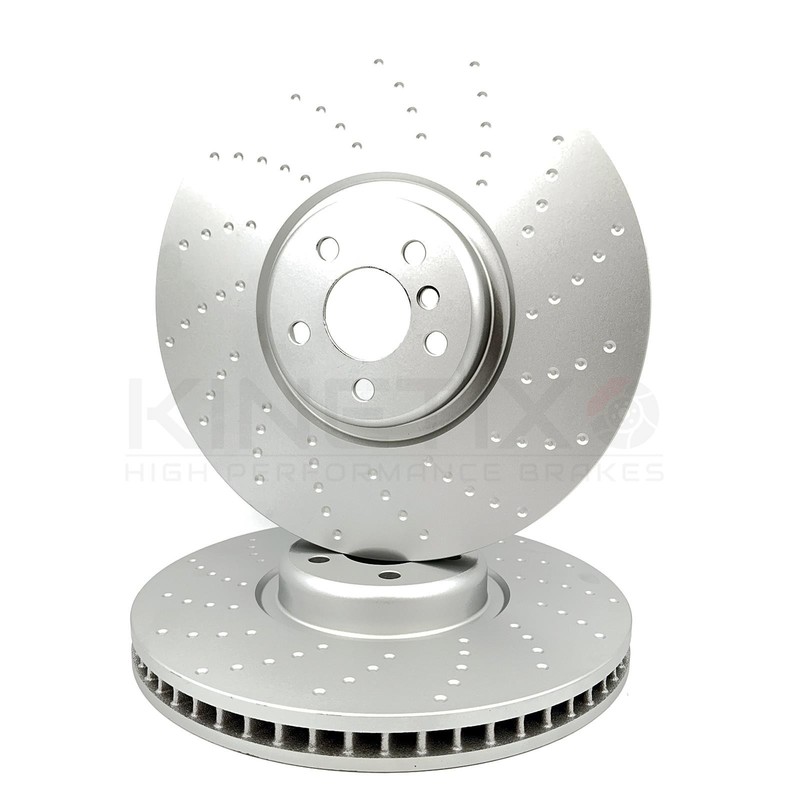 FOR BMW X5 X6 G05 G06 30d M SPORT DIMPLED FRONT BRAKE DISCS PAIR 395mm X 36mm gallery