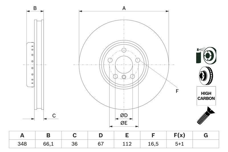 BOSCH Front Brake Disc + Brake Pads + Rear Brake Disc + Brake Pads Fits BMW X3