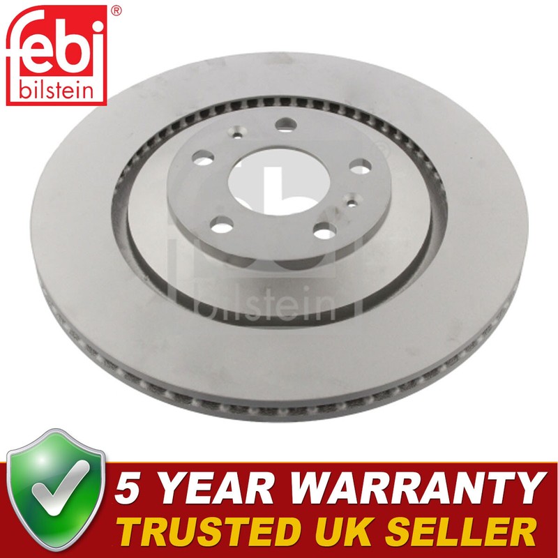 Febi Rear Brake Discs Fits VW Phaeton 2002-2016 Audi A8 2002-2010