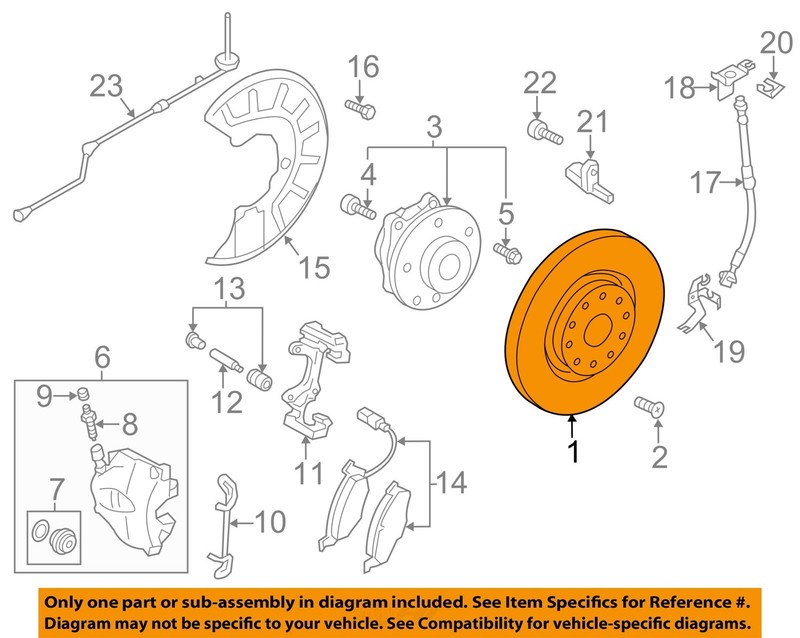 VOLKSWAGEN OEM 12-20 Passat Front Suspension Brake Components-Rotor 561615301B