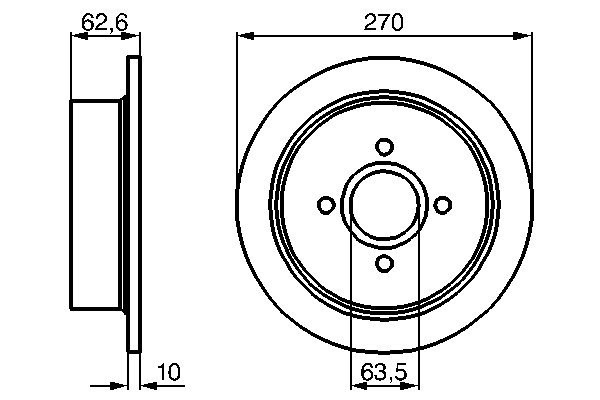 Bosch 0 986 478 672 Brake Disc for Ford gallery