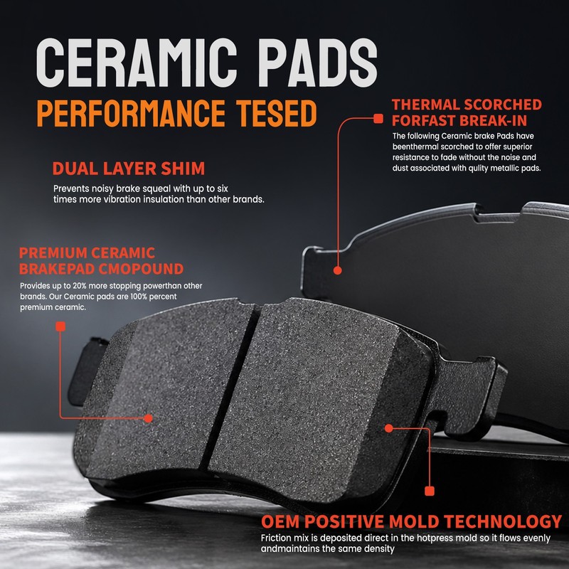 Front Brake Rotor Pads Brake Calipers Kit For 1997-2001 Toyota Camry Lexus ES300 gallery