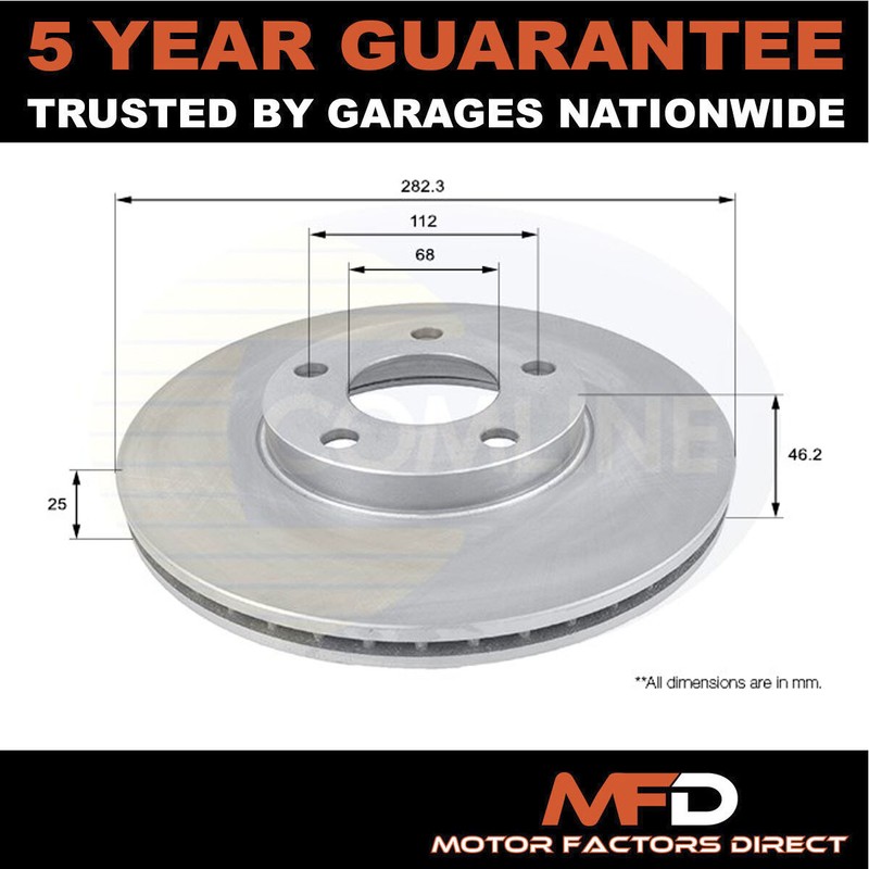 Fits VW Passat 1996-2005 MFD Front Brake Disc #1 8E0615301C 8E0615301A