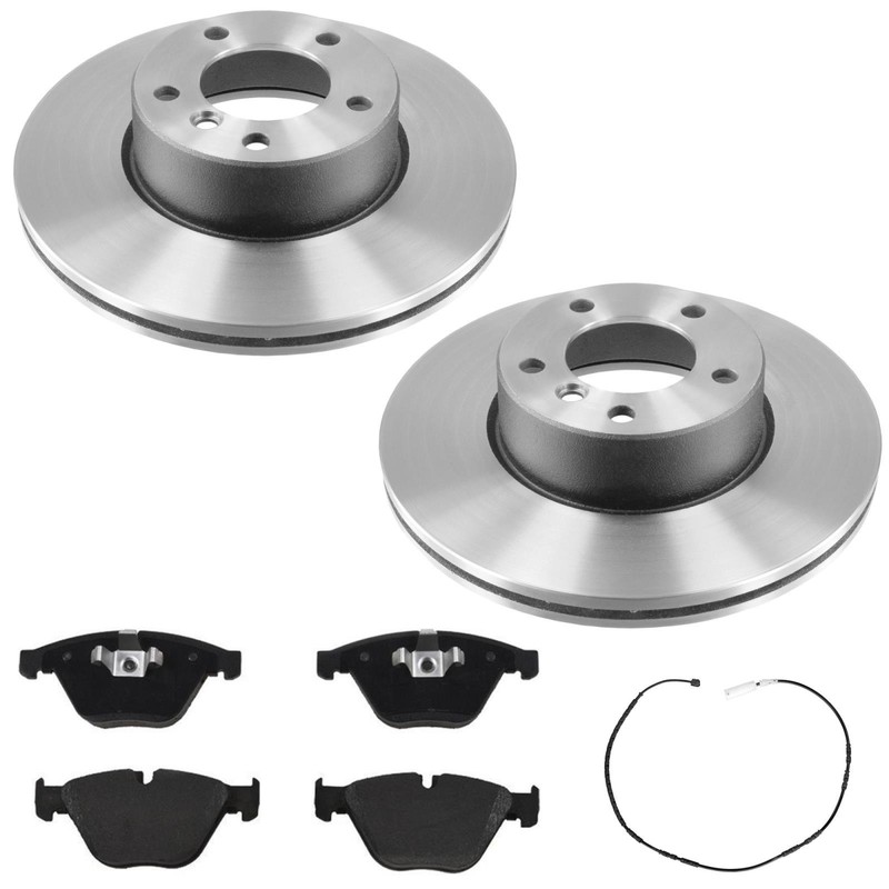 Front Disc Brake Rotors R90 Pads For 10 11 BMW 328i Rear Wheel Drive Coupe Sedan
