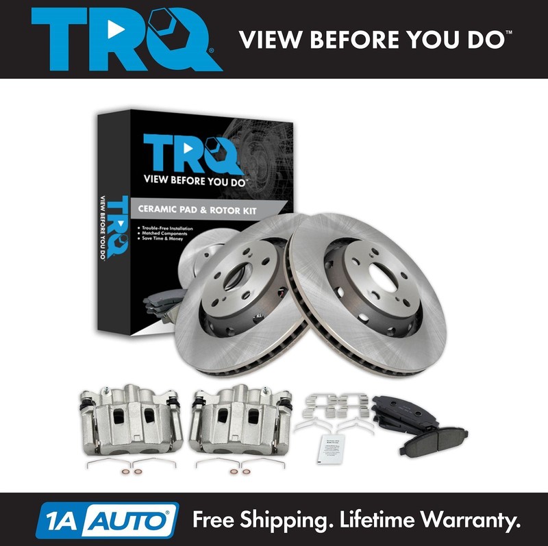 TRQ Front Brake Pad & Rotor Kit Fits 2009-2015 Toyota