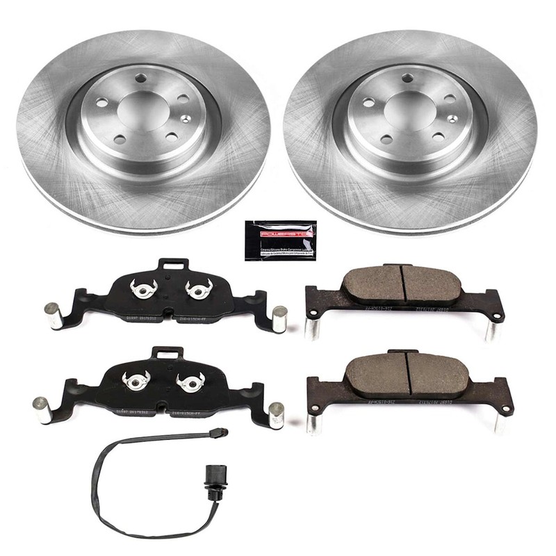 KOE8053 Powerstop 4-Wheel Set Brake Disc and Pad Kits Front & Rear for Audi Q5 gallery