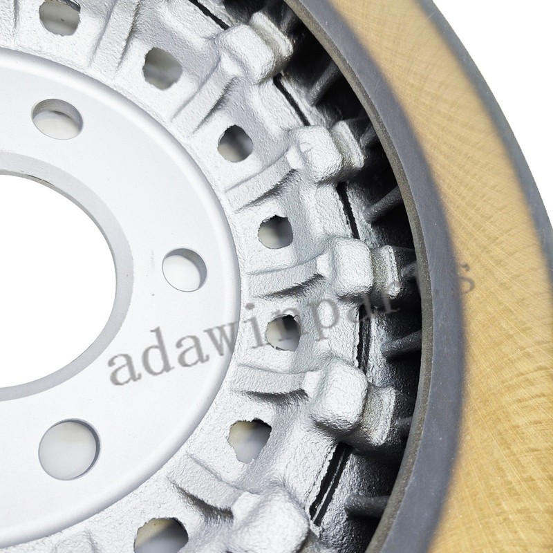 2Pcs Performance Front 375mm Vented Brake Disc Rotors For Audi A6 A8 Q Q7 Q8 gallery