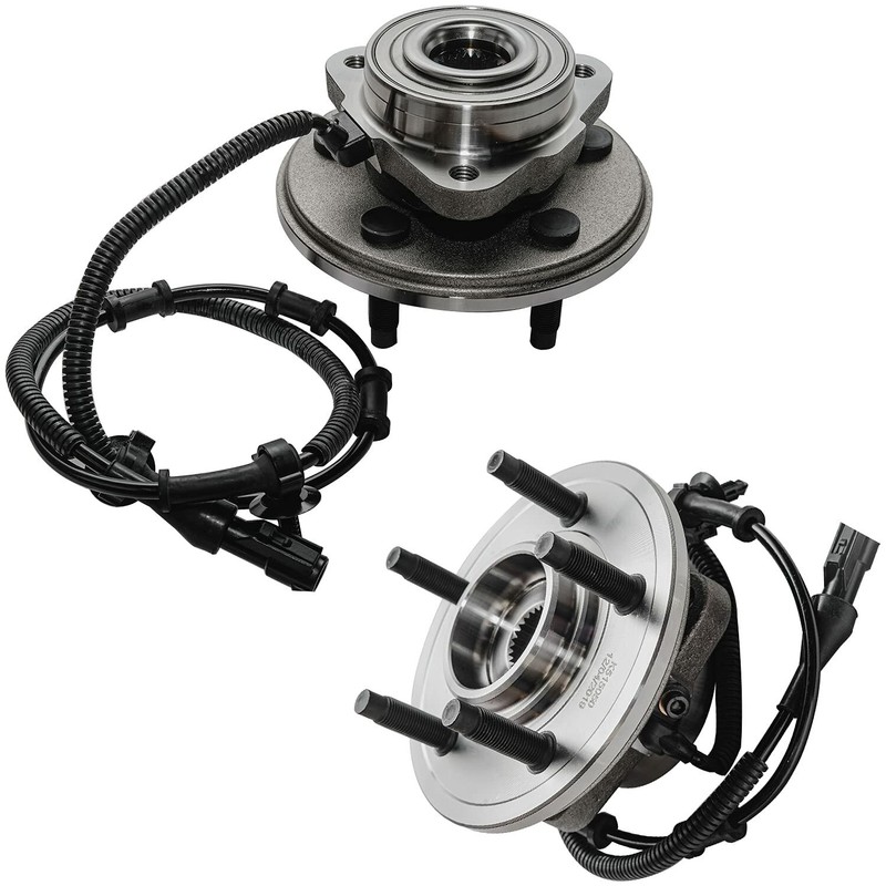 Front Drilled Rotors Brake Pad Wheel Hubs w/10pc Lugnut for Explorer Mountaineer gallery