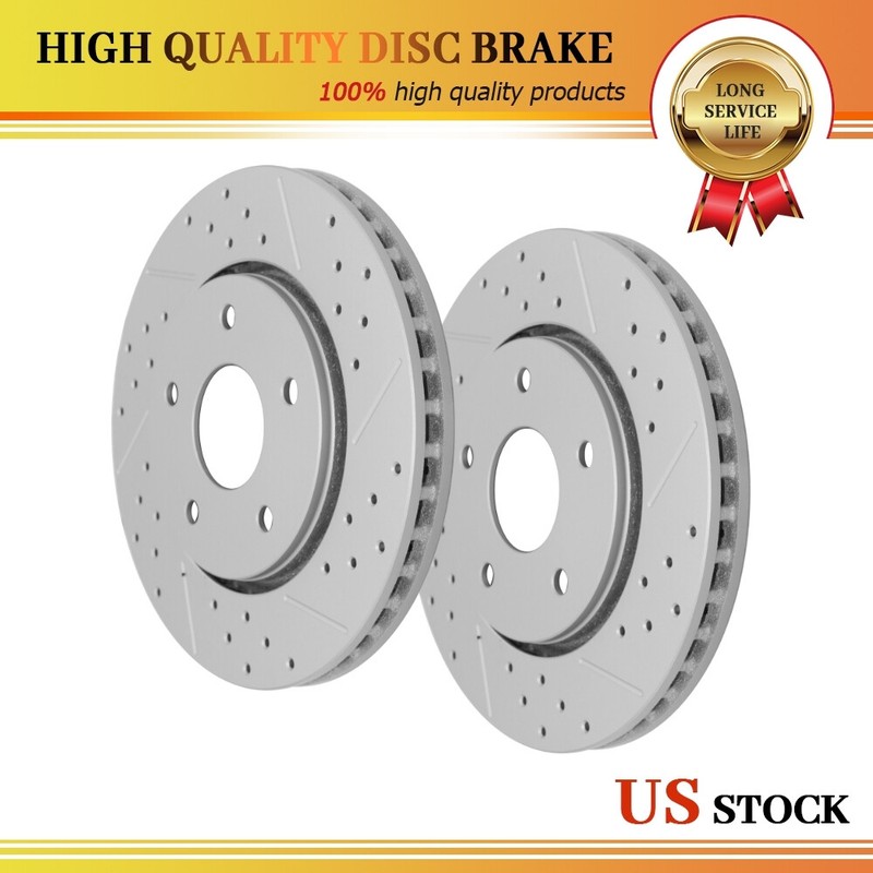 Front Brake Rotors Set For 2009 2010 2011 2012 2013 2014 Volkswagen Routan