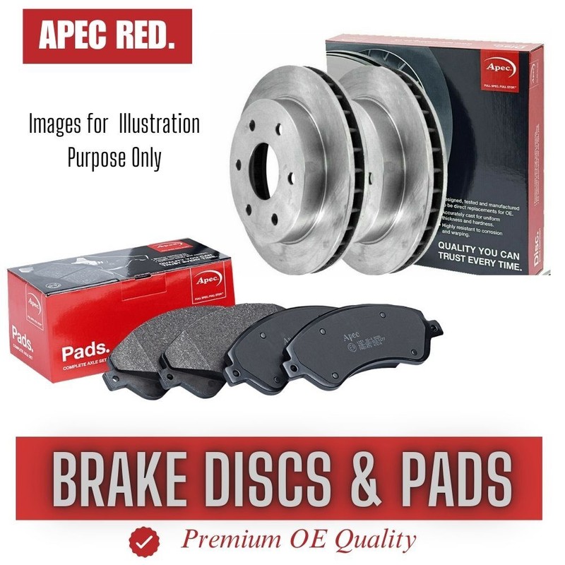 Brake Discs and Pads Set Front FOR SEAT ARONA 1.0 1.5 1.6 17->ON Apec