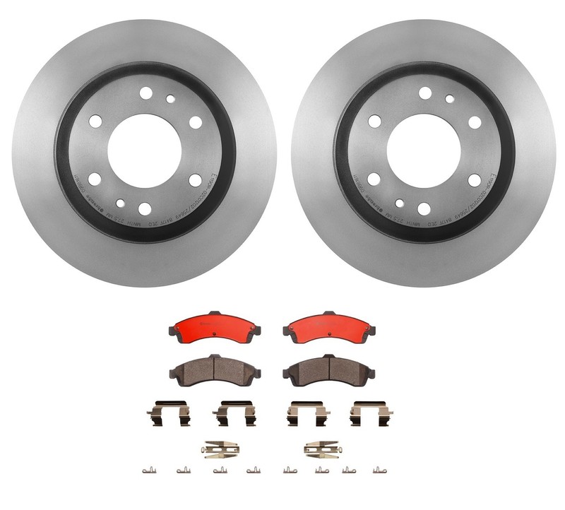 Brembo Front Brake Kit Disc Rotors Ceramic Pads for Chevy Buick Oldsmobile Isuzu