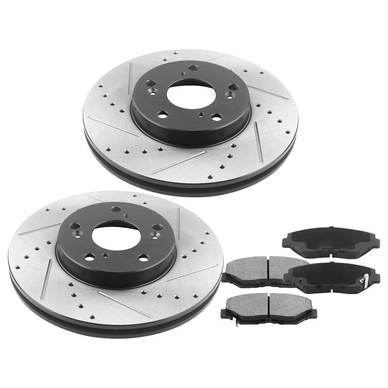 For Toyota RAV4 Prius v Brake Rotors with Pads Front 275mm 5 lugs Brake Kits