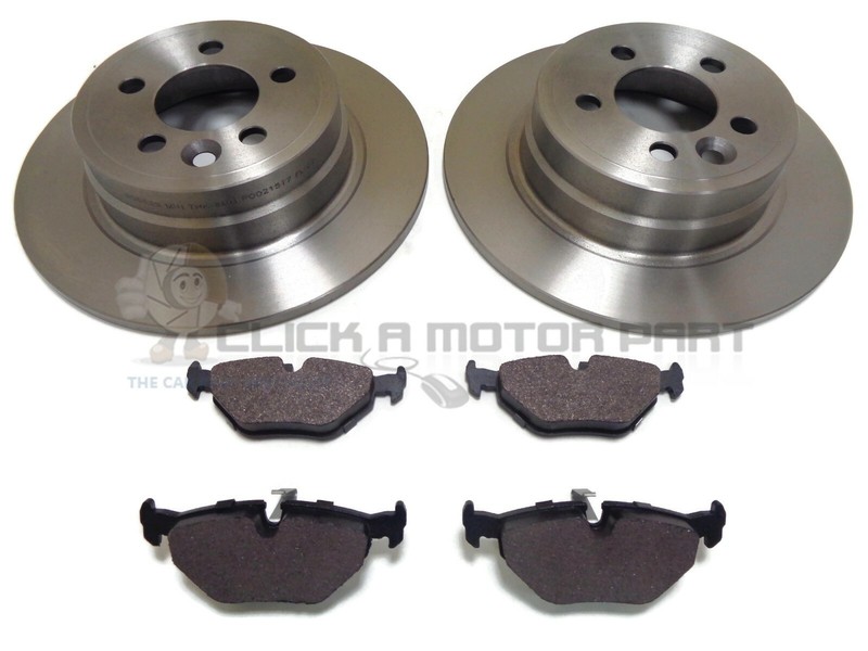 ROVER 75 1.8 2.0 CDT CDTi 2.5 V6 CONNOISSEUR NEW 2 REAR BRAKE DISCS AND PADS SET