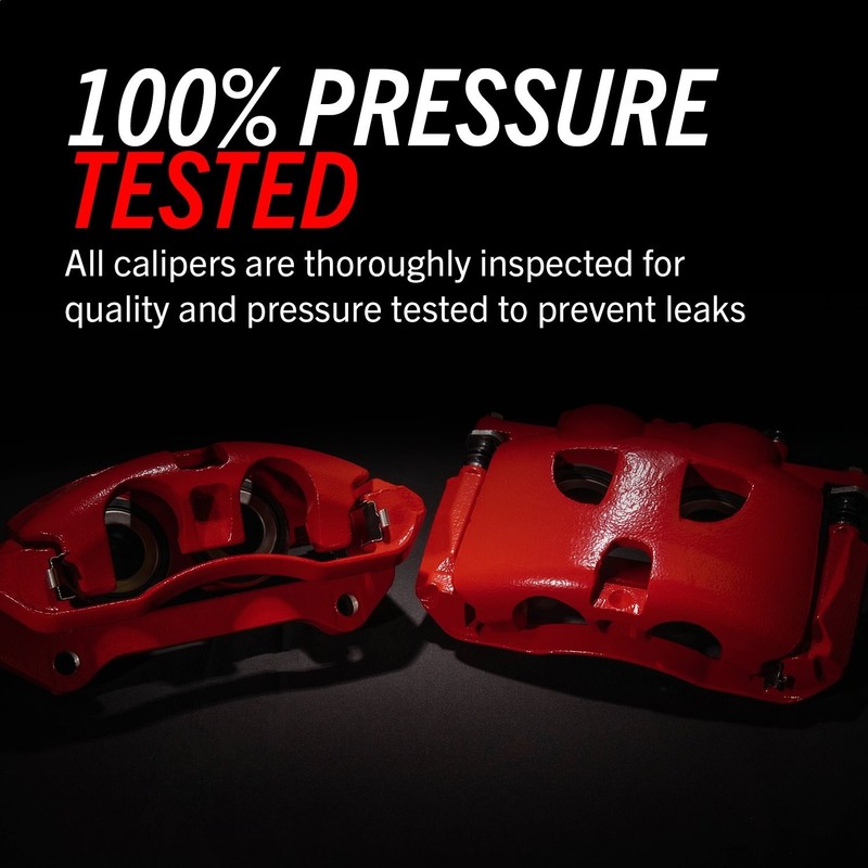 Power Stop S4890 Performance Front Brake Calipers Powder Coated Red Pair gallery