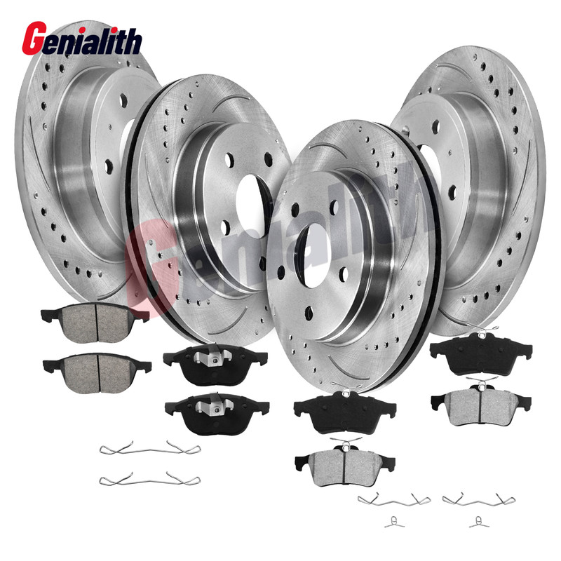 For 2013 – 2018 Ford C-Max Front & Rear Disc Brake Rotors + Ceramic Pads