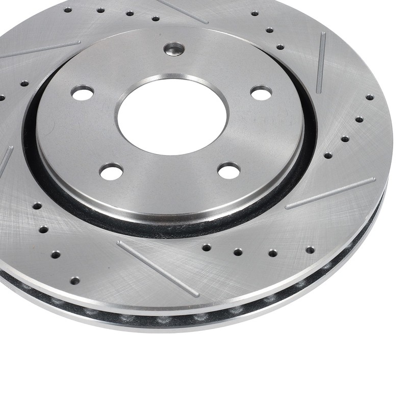 6X For Chrysler Town & Country 2008-2016 Front Slotted Brake Rotors Ceramic Pads gallery