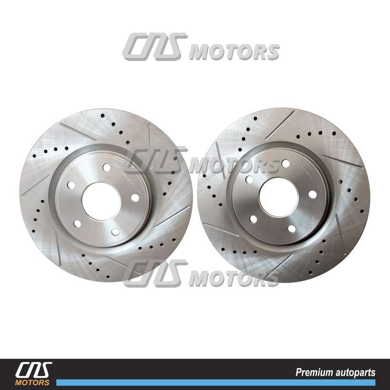 12.99″ Front Drilled Disc Rotors For Dodge Grand Caravan Journey Town & Country