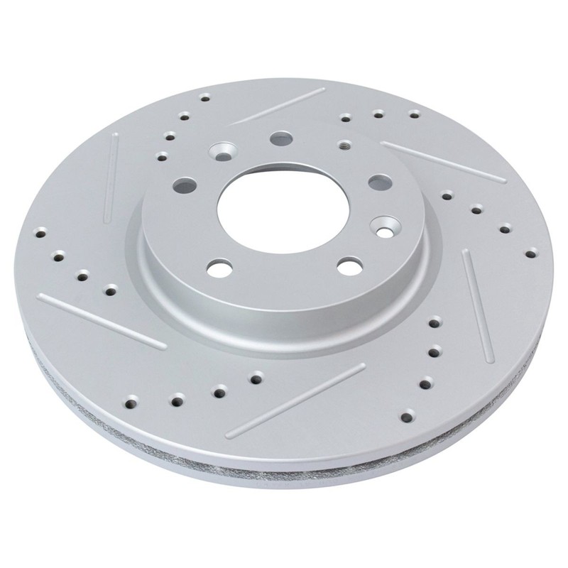 TRQ Front Brake Pad & Rotor Kit Drilled Ceramic Fits Ford Lincoln Mazda Mercury gallery