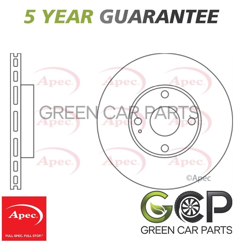Apec Front Brake Disc Fits Mazda MX-5 1993-2005 1.6 1.8 NO263325XC