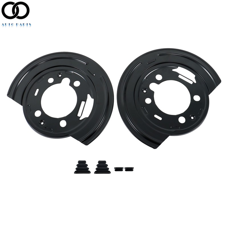 Set of 2 Rear Disc Brake Dust Shields For Chevrolet GMC Hummer Pair 924-493