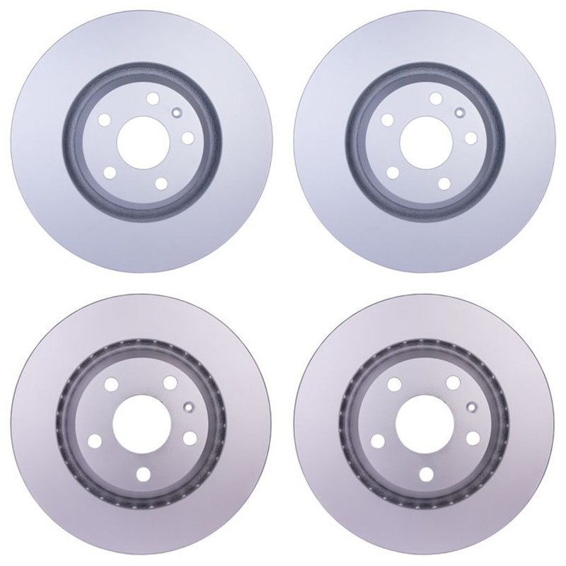Hella Front340mm Rear 310mm Brake Vented Rotors Kit For Audi TT TTS Quattro Base